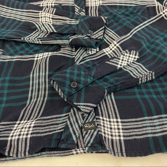 Rails 2 Front Pocket Plaid Button Front Shirt Size S - Picture 8 of 12